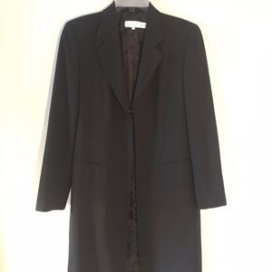 Barneys Long Coat Jacket Blazer Black 8